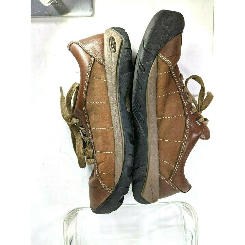 Keen Women’s Size 10 US Presidio Hiking Shoe Bootie Walking Brown Tan Lace Up - Picture 4 of 12